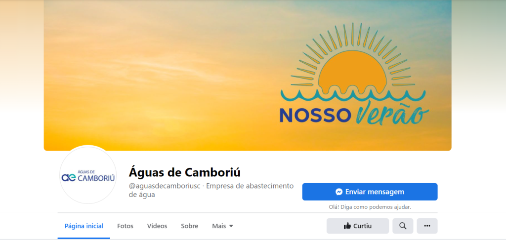 Águas de Camboriú investe em canais de comunicação, como Facebook e Instagram