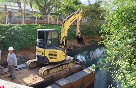 Começa a dragagem do Rio Marambaia