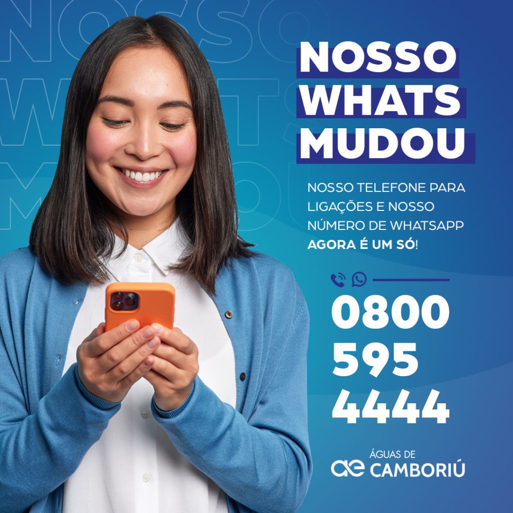 Águas de Camboriú investe no atendimento pelo WhatsApp