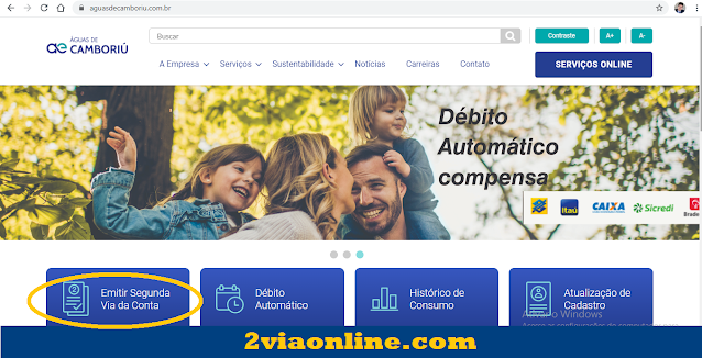 Pagamentos online otimizam tempo dos clientes da Águas de Camboriú