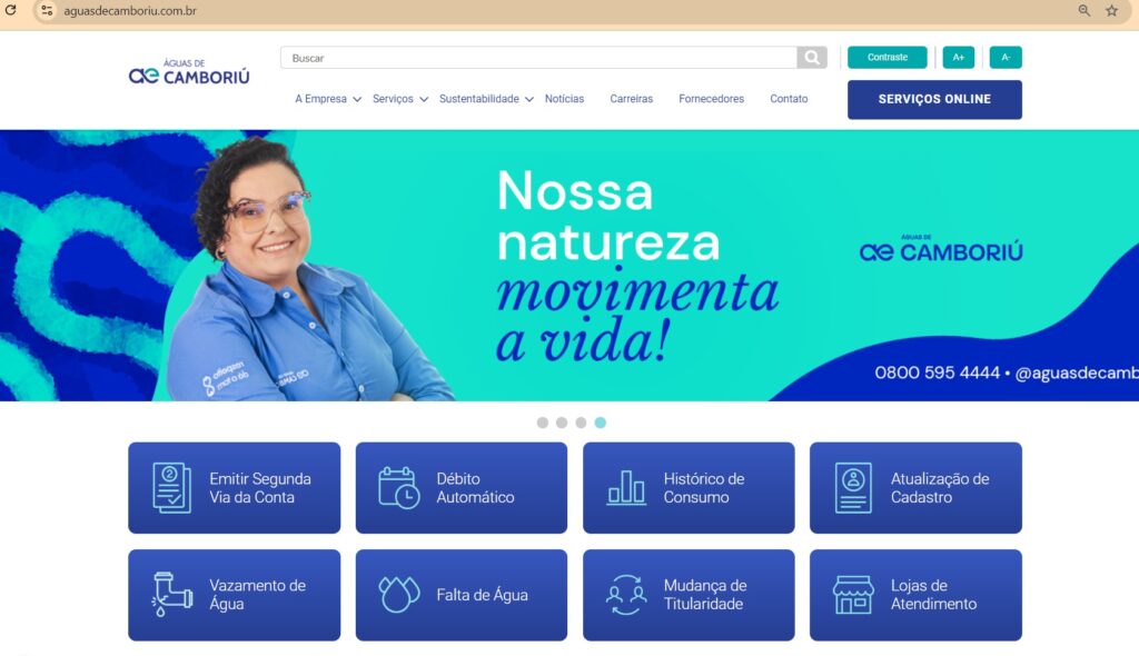 Águas de Camboriú se aproxima dos clientes através de plataformas digitais