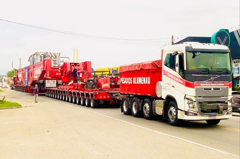 Codetran controlará o trânsito para transporte de carga superdimensionada em Itajaí