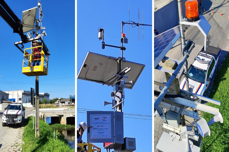 Itajaí amplia monitoramento dos rios com novos sensores e sirenes de alerta