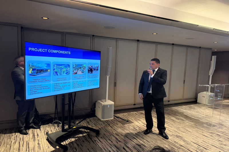 Comitiva da AMFRI apresenta projeto de mobilidade no SC Day em Nova York