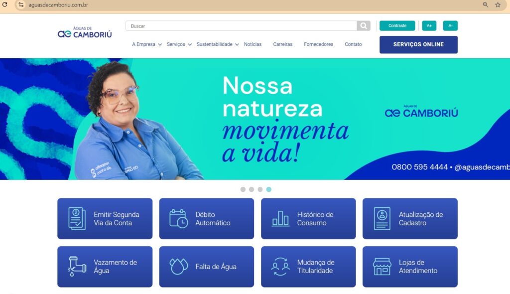 Águas de Camboriú se aproxima dos clientes através de plataformas digitais