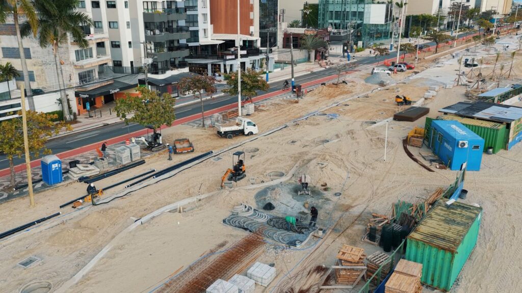 Reurbanização da orla: obras na Avenida Atlântica de Balneário Camboriú começam na próxima segunda-feira