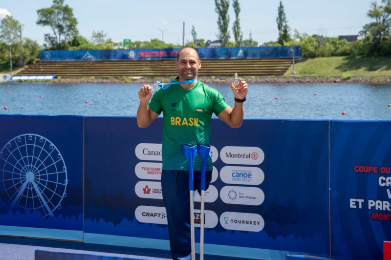 Flavio Reitz conquista medalha de prata para Itajaí na Copa do Mundo de Paracanoagem