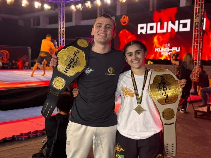 Andressa ‘Tratorzinho’ faz história e atletas de BC conquistam cinturão no 43º Kung Fu Fight