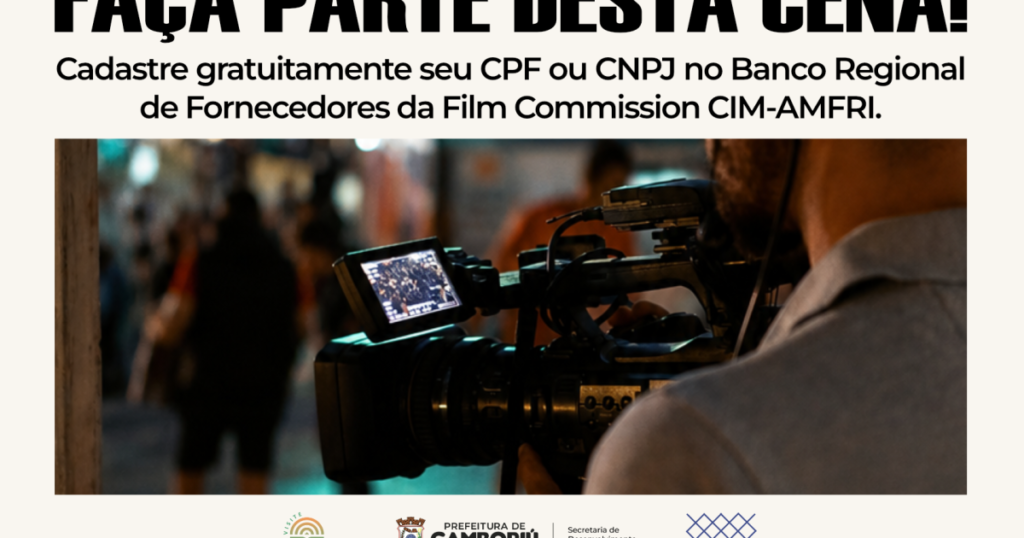 Camboriú abre cadastro para empresas e profissionais do setor audiovisual